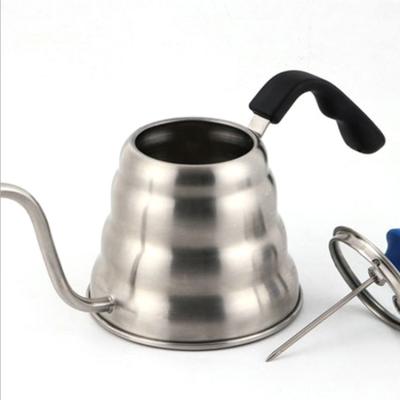 China Hot Sale Viable Pour Over Coffee Drip Kettle Stainless Steel Gooseneck Coffee Tea Kettle With Thermometer for sale