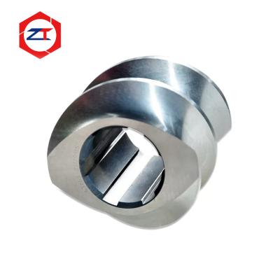 China Reverse Kneading Block Extruder Screw Elements Intense Shearing Design Bimetallic Screw for sale