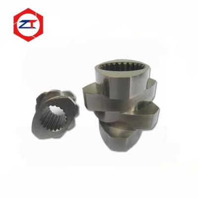 China Melting Zone Twin Screw Extruder Parts 30° 45° 60° 90° Angle Screws 71mm OD for sale