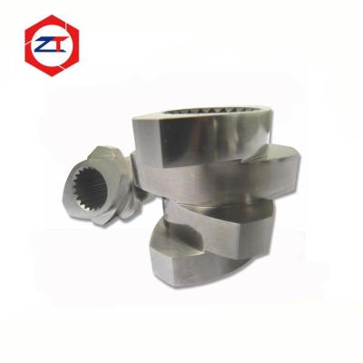 Chine Extrudeuse de tuyaux Ppr Éléments de vis d'extrudeuse de zone de fusion Acier à outils / 6542 Matériel 30 ° - 90 ° Angle Pe Pipe Making Machine à vendre