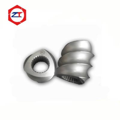 China CTE Machine Double Screw Extruder Screws , Transition Screw Element 3 Head Plastic Extruder Screw Element for sale