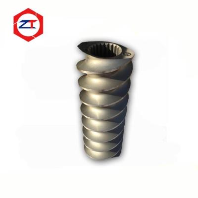 China Elementos de tornillo y tornillo cilíndrico para extrusora de doble tornillo de plástico Máquina de fabricación de alimentos para gambas en venta