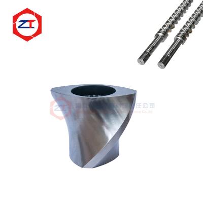 China Self-Cleaning Twin Screw Threaded Sleeves 38CrMoAl Nitrided Steel Mirror Polishing Ra0.2 Low Residue For EVA Production for sale