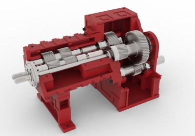 China Kunststoffextruder Getriebe mit variabler Geschwindigkeit / Parallelwellengetriebe Doppelschneckenextruder zu verkaufen