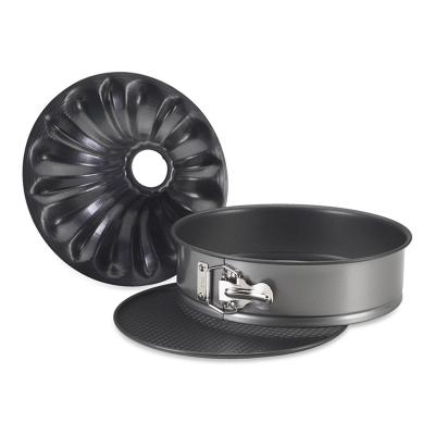 China Bundt Fancy Springform Pan with 2 Bottoms, 9 Inch for sale