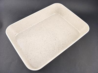 China Amazon hot selling Carbon Steel deep square Pan with Marble Non-stick coating for sale