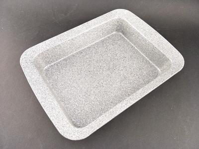 China Non-stick grey Marble Coating Square Cake Pan for bakeware for sale