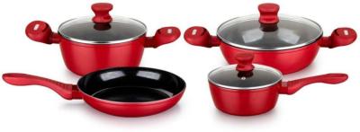 China Aluminum forged induction color ceramic coating nonstick cookware set for sale