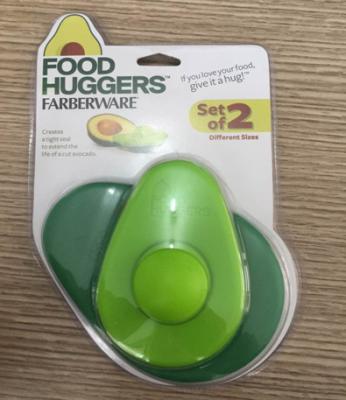 China FBT121605 for wholesales BPA free set of 2 colorful avocado huggers silicone material for sale