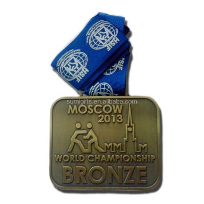 China Custom Europe 3d Zinc Alloy Metal Award Gold Bronze Medal Karate Taekwondo Medals Judo Sports Medals for sale