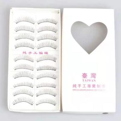 China Light Weight 100% Natural Round Soft Feather OEM False Eyelashes Synthetic Fiber Look Material Handmade Lashes Custom Made for sale