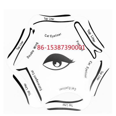 China Eyebrow Beauty 6 In 1 PCS New Style Measuring Shaper Stencil Tool Eyebrow Balance Ruler Factory Price for sale