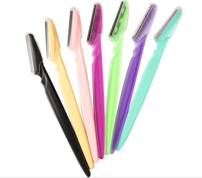 China Disposable Eyebrow Trimmer Women Single Blade Eyebrow Razor Bulk Tinkl Eyebrow Trimmer Disposable Razormmer Set for sale