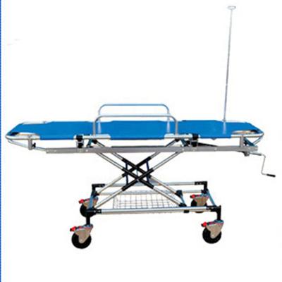 China DW-ST011 High Quality Aluminum Manual Ambulance Patient Transfer Stretcher With Wheels Te koop