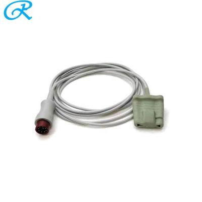 China Adult Tip spo2 Biolight / BLT S10 / S12 Compatible Oximax Technology Soft TPU Sensor / Probe Cable for sale