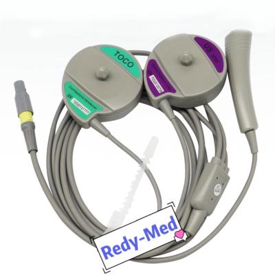 China Fetus TOCO Transducer, fetal monitoring, ultrasound, 9000E, fetal movement marker, 3 pieces of transducer in one for sale