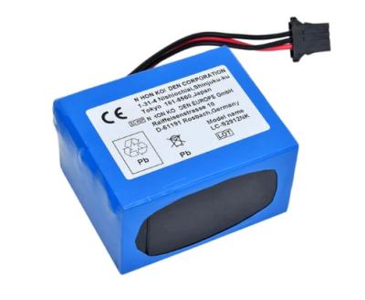 China Lithium 2900mAh 12V Nihon Kohden Medical Defibrillator Battery BSM3201/2301K TEC-7500/7600/7700 Battery for sale