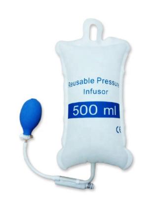 China Reusable 500ml PE Pressure Infusion Bag Pressure Infuser Bag for sale