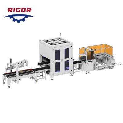 China Automatic Packing Line Carton Forming Machine Carton Folding Machine Erector Carton Stacking Machine for sale