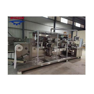 China Hotels Wet Wipes Drip Wet Bundle Machine Spunlace Nonwoven Fabric Wipes Machine for sale