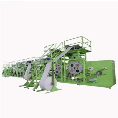 China Lower Labor Cost Automatic Diaper Making Machine Price Adult Diaper Machine Manufacturer for sale