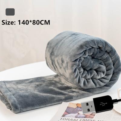 China Hotel Winter WarmHeated Blanket USB Foldable Electric Warm Flannel Throws Electric WarmHeated Cushion Cover Heating Blanket for sale