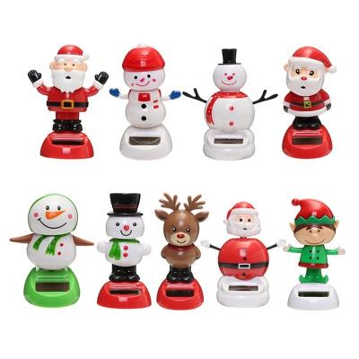 China Jerk Head Christmas Santa Snowman Elk Bobbleheads Anime Action Toy Car Accessories Decor Cartoon Figure for sale