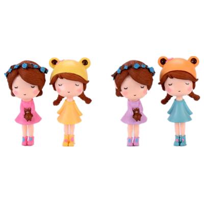 China Toy Plastic Miniature Cake Decorating Topper Garden Home Furniture Anime Cartoon Action Ornaments Figurine Girl Figure for sale