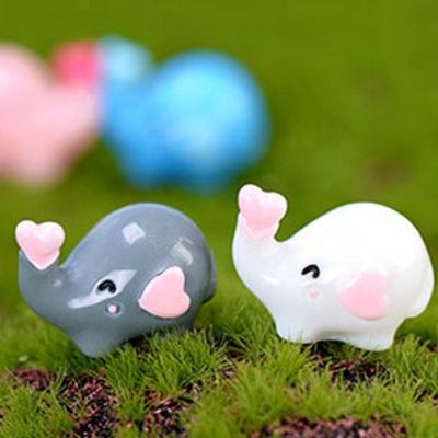 China China Micro Landscape Animal Wedding Cake Topper Mini Figure Toy Resin Decor Topper Supplies Elephant for sale