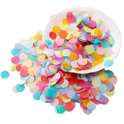 China Mix Color 1000g 1.5cm Paper Series Shape Red White Birthday Party Wedding Balloon Paper Confetti for sale