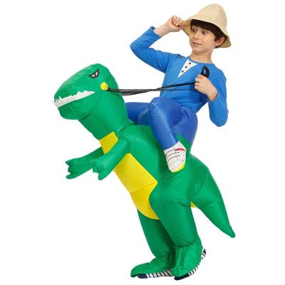 China Adult/Kids Dinosaur Adult Animal Mascot Carnival Toy Party Air Blow Up Halloween Inflatable Walking Costume for sale