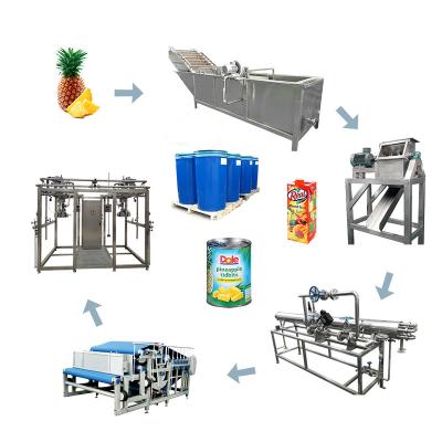 China Complete Pineapple Processing Line Concentrated NFC Pineapple Juice Processing Equipment for sale