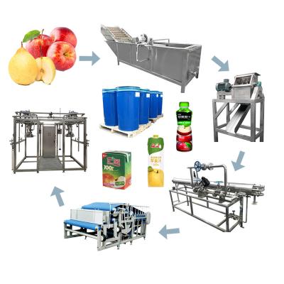 China Stainless Steel 316 Apple Juice Processing Line 220V / 380V for sale