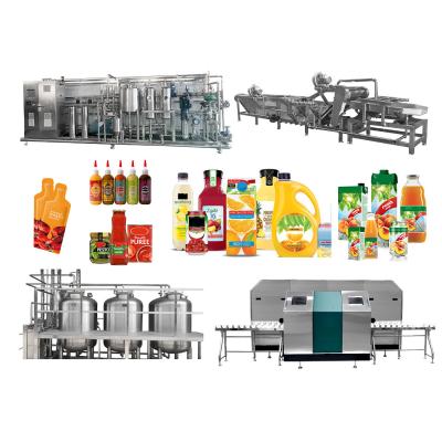 China Fruity Drink Production Line Full Set Of Cleaning Juicing And Blending Production Line SUS304 for sale