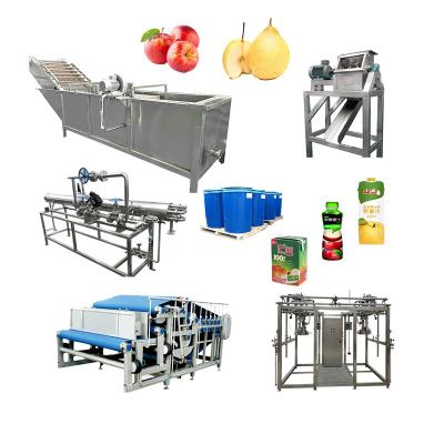 China NFC Apple Juice Production Line Apple Automatic Cleaning Juice Sterilization And Filling Processing Line for sale