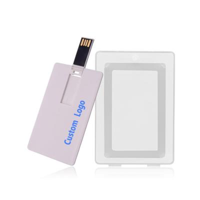 China Promotion\Business\School\Office White Credit Memory Card USB Sticks Custom Photo Print Company Logo Name Gift 4GB 8GB 16GB 32GB USB 2.0 Pen Drive Flash Pendrive for sale