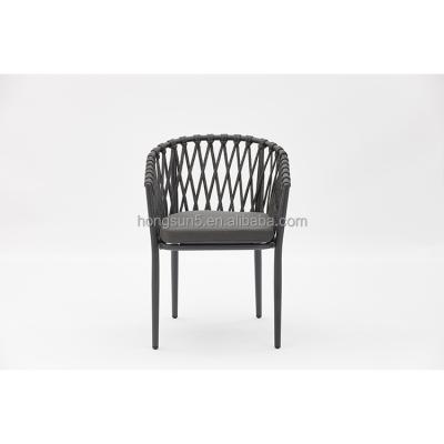 China Water Proof Manufacturer Aluminum Stackable Chairs Balcony Stackable UV Resistant Anti Fading Rattan for sale