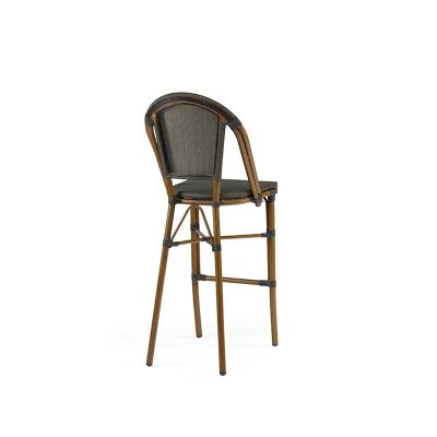 China Best Price Water Proof Cane Chair Modern Metal Aluminum Handmade Fashion French Cafe Chair On Sale for sale