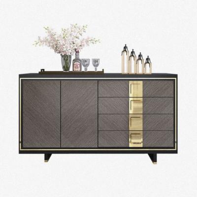 China Hot Selling Modern Minimalist Entrance Table Sideboard High Quality Classic Tempered Glass Console Table for sale