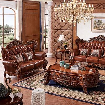 China Retro Antique Superior Convertible 1+2+3 Sofa Set Of Sofa Family Royal Button Manual Sofa Customized Color And Size Lobby for sale