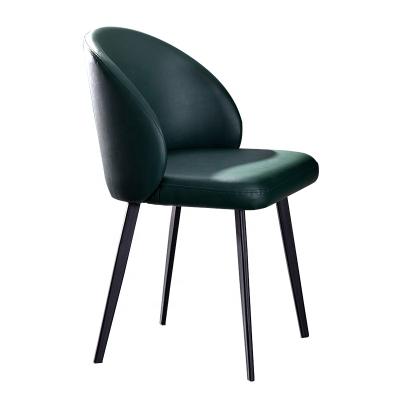 China Dining Chair Nordic Style Simple Leather Dining Chairs Carbon Steel Frame Chair For Dining Room for sale