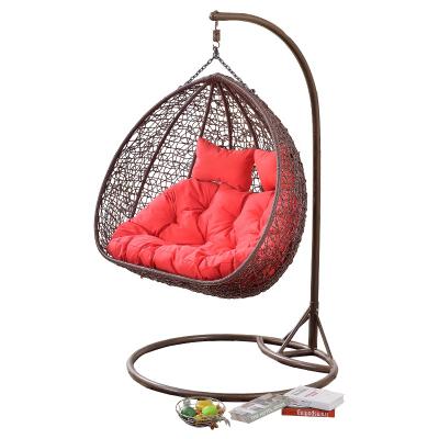 China Modern Tear Drop Shape Hanging Chairs Outdoor Garden Wicker Chair Furniture for sale