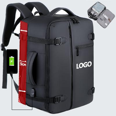 China With custom USB charger mochilas waterproof logo USB morrales men bulk arket business polyester bagpack backpack laptop bags backpack for sale