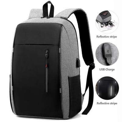 China With USB 2022 New Wholesales College Combagtable School Bag Waterproof Nylon Laptop Travel Backpack With Usb Charging Port for sale