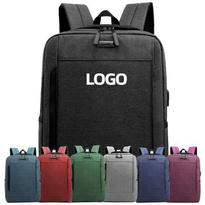 China With multifunctional custom printed waterproof bagpack USB business man notebook travel waterproof laptop bags backpacks backpack for sale