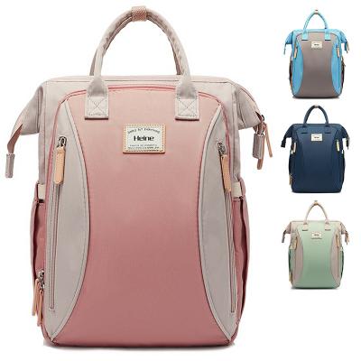 China 2022 Waterproof Wet Panaleras Anti-theft Maternity Sets Customize Logo Pattern Multifunctional Mom Baby Travel Nappy Diaper Bag Backpack for sale