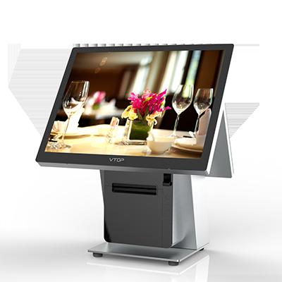 China 15.6 Inch Screen Flat Touch POS Dual Hardware Windows POS 64G for sale