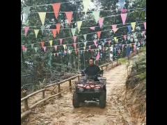 Extreme challenge! ATV riding is thrilling! High quality ATV