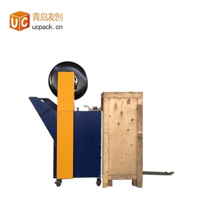 China UDB-003 Food PP/PET Semi Automatic Movable Pallet Strapper for sale