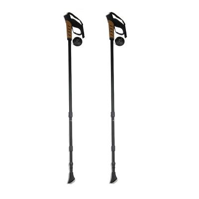 China Cork Pole Walking Poles 3 Section Telescopic Aluminum Trekking Pole Portable Walking Stick for sale